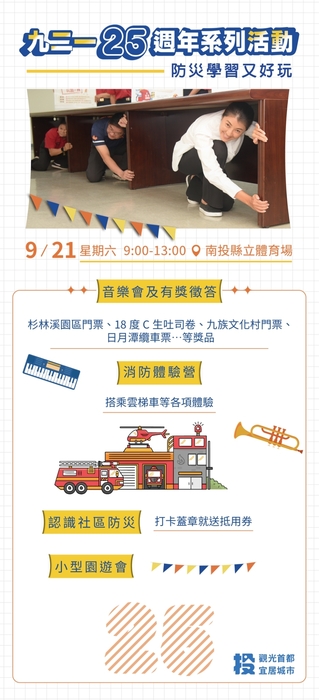 南投縣921二十五周年系列活動